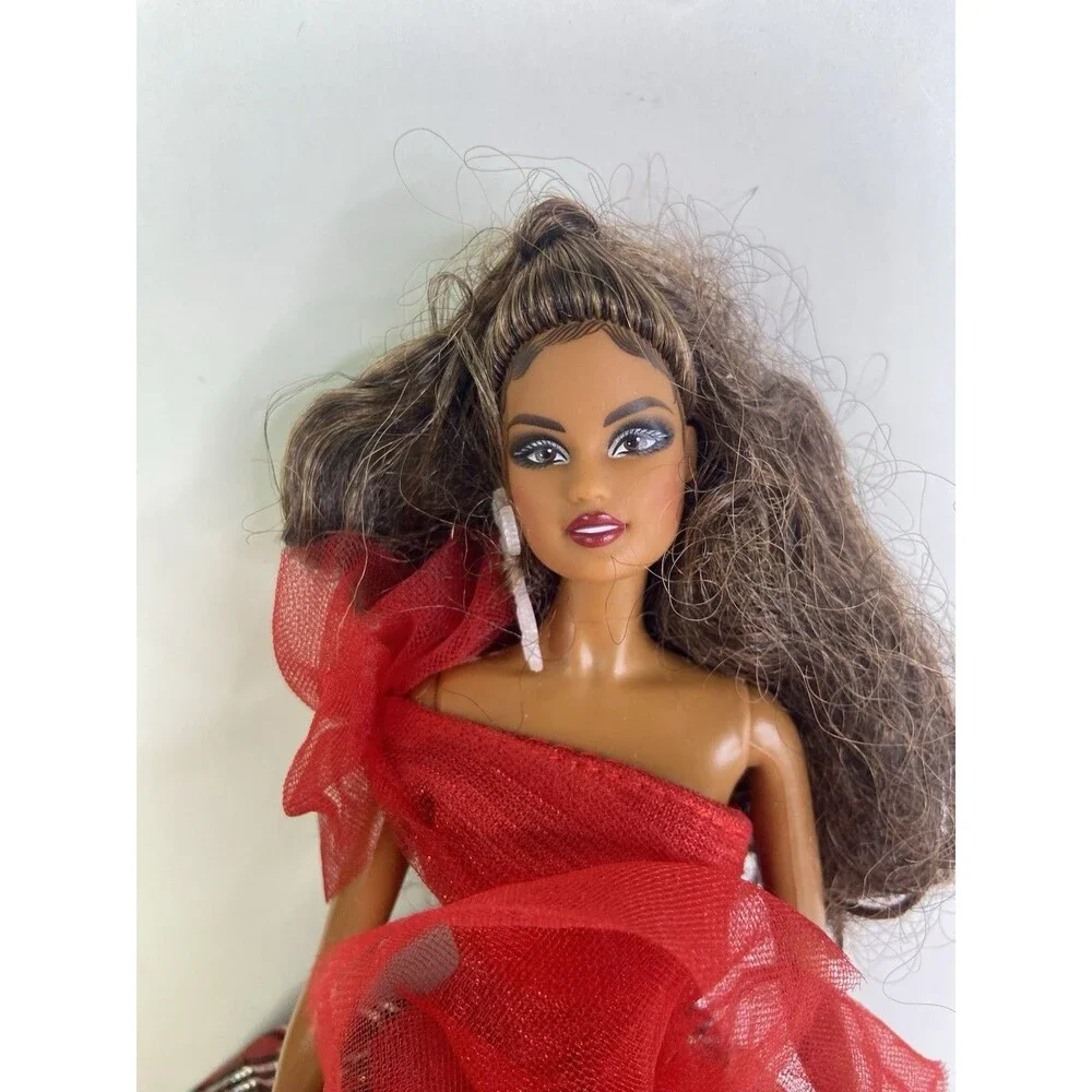 Mattel 2024 Holiday Barbie Hispanic Latina Doll with Dress HRM67 Incomplete
